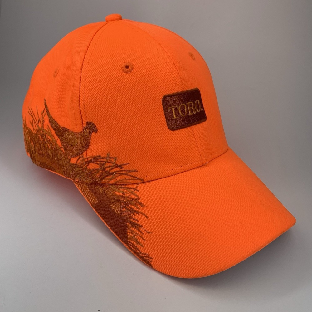 TORO Dri Duck Pheasant Hat Blaze Orange Wildlife Series Structured Baseball Cap